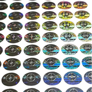 Customized Adhesive <b>Paper</b> Labels Silver Color Security Hologram Thermal Printing Digitech Label Model P3 Business Shopping Use - Product Image 1