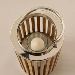 Linterna grave de aluminio con motivo de hojas Colores personalizados Decoración interior y exterior para el hogar y el jardín Diseño clásico relámpago - Product Image 4