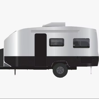 Légère remorque monobloc en carbone aux normes australiennes Caravane durable Voyage toutes saisons Idéal pour le camping hors réseau