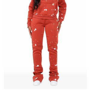 ชุดจ็อกเกอร์แบบครอปสั่งตัดสำหรับผู้หญิง ลายเรียบ สไตล์ลำลองสำหรับฤดูหนาว - Product Image 6