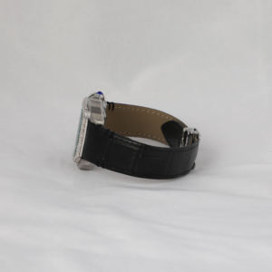 Reloj de Lujo con Cuarzo Moissanite, Corte Redondo, Diamantes, Media Esfera con Incrustaciones, Correa de Acero Inoxidable, Clásico, con Fecha y Números Romanos - Product Image 2