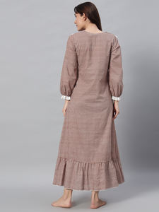 Camisón Victoriano Elegante de Encaje y Algodón para Mujer con Estampado Floral para Verano y Primavera - Product Image 6