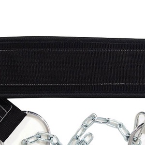 Highly Durable Neoprene Dipping Belt Steel <b>Chain</b> Double D-Rings Pull-Ups Dip Compression Workout Gym Accessories Training - Product Image 6