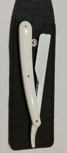 Maquinilla de afeitar de barbero de borde recto azul al por mayor con mango de plástico hoja única de acero inoxidable para afeitado facial y corporal - Product Image 3