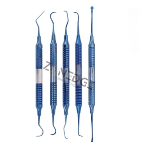 Nuevo producto de calidad superior, juego de 6 uds., espátula de relleno de resina compuesta Dental, juego de relleno de resina, juego de restauración de mango grueso - Product Image 2