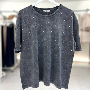 Camiseta lavada de peso pesado para hombre, camiseta Stone-Wash de alta calidad, camisetas personalizadas Plain Boxy Fit Acid Wash, 12 colores - Product Image 5