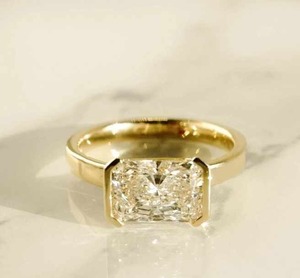 มีสไตล์2.53 CT สดใส Moissanite แหวนฝาครอบชุดแหวนหมั้นและงานแต่งงานเครื่องประดับเจ้าสาวสำหรับผู้หญิงสั่งซื้อจำนวนมาก - Product Image 1