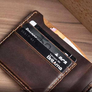 Crazy Horse Portefeuille en cuir véritable RFID Blocage Slim Protect Pop up Titulaire de la carte CHW-0020B - Product Image 6