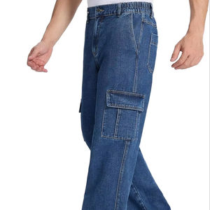 Brand Logo High Demanding Best Quality Men Cargo Jeans High Wear New Style Best Quick Dry New Arrival Best Men Cargo Jeans - Product Image 4