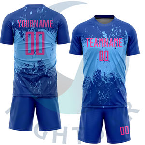 Unisex Quick Dry Soccer Jersey Kit Custom Wholesale <b>Football</b> Uniform Set Breathable Polyester <b>Retro</b> Short Sleeve Team Name Logo - Product Image 2