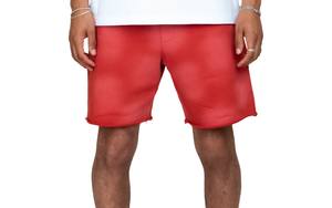 Short décontracté pour hommes de haute qualité Léger Vintage Distressed Acid Washed Streetwear pour Jogging Sun Faded Look - Product Image 2