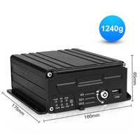 Kit hybride automatique pour autobus scolaire CCT, DVR mobile 4G, MDVR pour camion, 8 canaux AHD 1080p, GPS 4G, Wifi, MDVR, moniteur de voiture, système DVR pour camion
