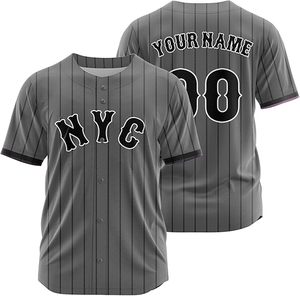 เครื่องแบบเบสบอลออกแบบได้ตามต้องการพร้อมโลโก้ชื่อและหมายเลขระบายอากาศ - Product Image 1