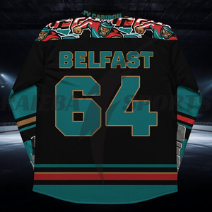2025 Factory Wholesale Custom Printed Breathable Eco-Friendly Ice Hockey Uniform Set Premium Quality Customized Design Team <b>Name</b> - Product Image 4