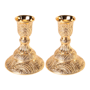 Bougeoir de pilier en métal en aluminium de décoration de fêtes de mariages et de fiançailles - Product Image 4