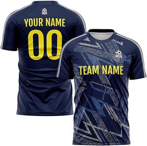 Ensemble d'uniformes de football personnalisables-100% coton séchage rapide unisexe tailles adultes - Product Image 5