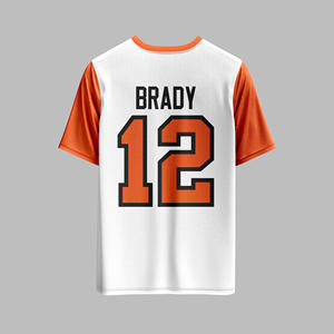 เสื้อยืดผ้าฝ้ายโอเวอร์ไซส์ทรงหลวมพอดีตัวโลโก้ออกแบบได้ตามต้องการ - Product Image 4