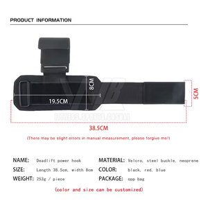 Support de poignet en néoprène pour haltérophilie avec protection de la paume, idéal pour haltères et barres de musculation - Product Image 3