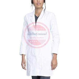 Bata de laboratorio médico de 100% algodón unisex bata de laboratorio para hospital - Product Image 3