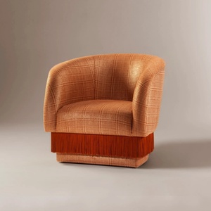 Sillón de Diseño Artesanal HEC, Sillón <span class=keywords><strong>La</strong></span> Folie de Diseño, Sillón de Lujo con Flecos para Sala de Estar, Bar, Club, Muebles - Product Image 1