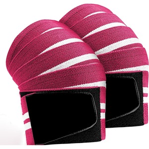 <b>Compression</b> Elastic <b>Support</b> <b>Knee</b> Wraps for Cross Training Gym Workout Fitness Powerlifting <b>Knee</b> Wraps - Product Image 1