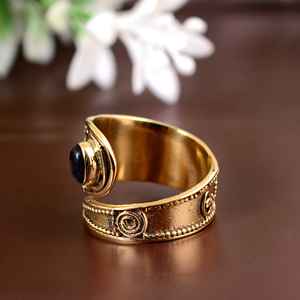 นิลสีดํา 925 เงินสเตอร์ลิงนิลสีดําหินแหวนขายส่งแหวนแฟชั่นแหวนหมั้นของขวัญวาเลนไทน์ - Product Image 2