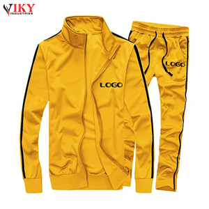 ชุดวอร์มมีซิปสำหรับผู้ชายชุดเล่นกีฬาสไตล์แถบยาวแต่งสีตามสั่งโลโก้ตามสั่งโดย viky Industries - Product Image 5