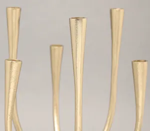 Bougeoir doré Nouveau design attrayant Bougeoir de table Salle à manger designer - Product Image 2