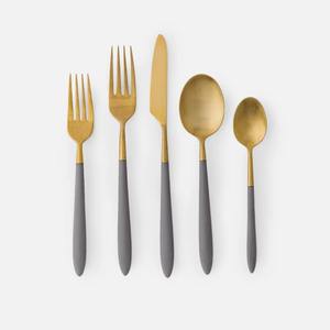 Stainless Steel <b>Set</b> Of 4 Flatware <b>Set</b> Ideal Kitchen Tabletop Hotel Home Use <b>Gold</b> Color Plated <b>Cutlery</b> <b>Set</b> Designer Metal Handle - Product Image 6