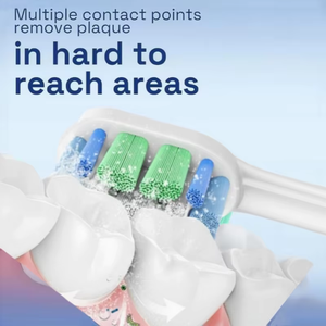 Lot de 8 recharges de brosses à dents électriques souples de qualité supérieure avec poils en cellulose Dupont pour Oral-B, idéales pour usage commercial, extérieur et domestique - Product Image 5