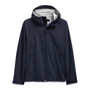 Veste rigide monocouche pour hommes pour le printemps automne coupe-vent imperméable respirant fermeture éclair décontracté style extérieur - Product Image 1