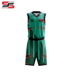 Uniforme de baloncesto para niños de alta calidad personalizado impresión por sublimación completa camiseta de baloncesto logotipo uniforme - Product Image 3