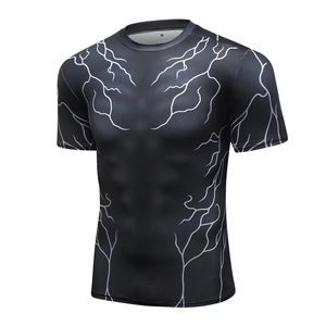 เสื้อยืดคอกลมแขนสั้นทรงพอดีตัวสำหรับผู้ชายเสื้อยืดพิมพ์ซับลิเมชันน้ำหนักเบาบนผ้าโพลีเอสเตอร์/ ผ้าฝ้ายออกแบบได้ตามต้องการ - Product Image 3