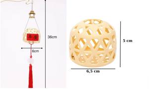 Kit de fabrication de lanterne en bambou portable DIY Lanterne vintage du festival de la mi-automne pour enfants Lumière suspendue faite à la main pour la décoration des fêtes - Product Image 4