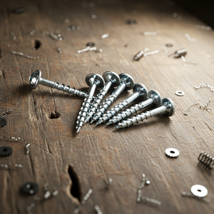 Tornillo de Cabeza Plana de Acero al Carbono/Acero Inoxidable de Alta Resistencia CLASE 4, Rosca Gruesa, Recubrimiento de Zinc/Níquel, Punta Phillips/Pozi - Product Image 1