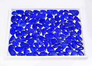 Lapis Lazuli naturel Cabochon de pierres précieuses en vrac Lot de gros mélange de formes et de pierres précieuses fines pour la fabrication de bijoux - Product Image 2