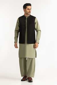 Último diseño ropa islámica hombres Shalwar Kameez con bolsillos laterales nueva moda Pakistán indio hombres Salwar Kameez conjunto - Product Image 5