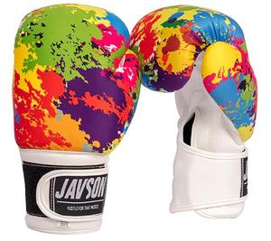 Guanti personalizzabili da 12 once MMA in pelle di vacchetta, attrezzatura da boxe allacciata per allenamento con motivi stampati di dimensioni 10oz e 14oz - Product Image 2