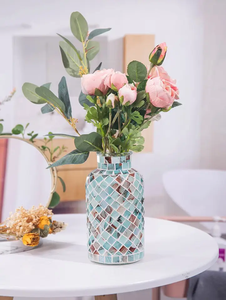 Jarrón de mosaico para decoración del hogar, mesa central, dormitorio, sala de estar y decoración de oficina - Product Image 4