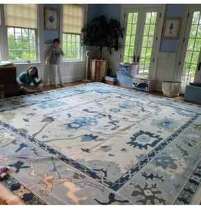 ชุดพรมผ้าฝ้ายทอมือโบราณ ขนาด 12x12 นิ้ว หลายสี พื้นผ้าฝ้ายกันลื่น คุณภาพสูง งานฝีมือทอมือ สำหรับห้องนั่งเล่นส่วนตัว - Product Image 1