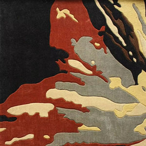 Alfombra hecha a mano de alta calidad, base fuerte, acogedora, táctil, alfombra con mechones a mano con peso ligero y aspecto artístico para dormitorios o pasillos - Product Image 1