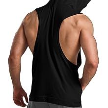 Vêtements de sport pour hommes, sweat à capuche sans manches, gilet athlétique léger, haut de sport sans manches pour hommes, vêtements de fitness modernes - Product Image 4