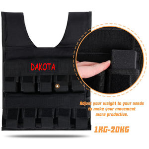 Gilet lesté réglable avec gilet respirant d'entraînement pour la course à pied Pushups Squats Poches à l'arrière et à l'avant - Product Image 4