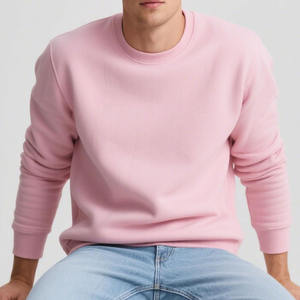 Sudadera de tela deportiva de peso pesado de buena calidad para hombre, ropa deportiva básica, sudadera transpirable de mezcla de algodón para hombre - Product Image 3