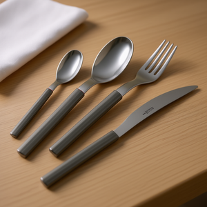 You&Me SKY Grey YM24SK Juego de Cubiertos de Acero Inoxidable de 24 Piezas para Uso Diario - Product Image 3