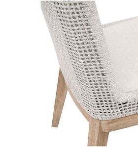 Silla de comedor de estilo nórdico de primera calidad con textura de madera natural y cojín para ambientes de comedor modernos y elegantes - Product Image 6
