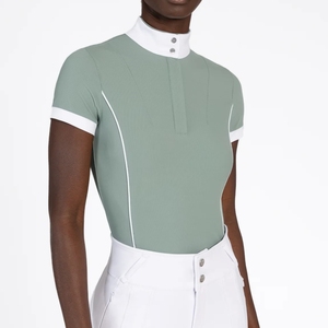 เสื้อขี่ม้าผู้หญิงแขนสั้นเข้ารูปเสื้อนักขี่ม้าเสื้อนักขี่ม้า - Product Image 2