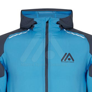 เสื้อแจ็กเก็ตกันน้ำสำหรับผู้ชายเสื้อกีฬาผ้าใบกันน้ำสำหรับฝึกซ้อมกลางแจ้งโลโก้ออกแบบได้ตามต้องการ - Product Image 3