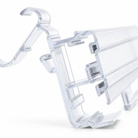 Support d'étiquette électronique en plastique à clipser sur rail pour affichage de prix en magasin de détail, taille personnalisée, vente en gros, approvisionnement en vrac