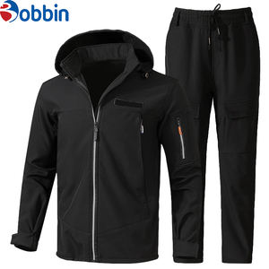 Conjunto de Ropa para Hombre de Moda, Chaqueta Cortavientos, Otoño Invierno, Talla Grande, Chaqueta Informal, Conjunto de 2 Piezas con Pantalones, Chándal Personalizado para Hombre - Product Image 2